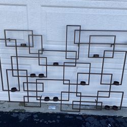 Modern Metal Sculpture Art Abstract Mid Century Contemporary Wall Decor Modernist 