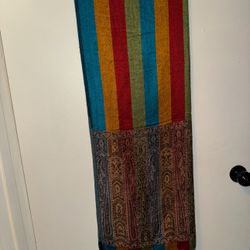 Boho PAISLEY Pashmina Style Fringed SHAWL Wrap Scarf 72 x 28 in