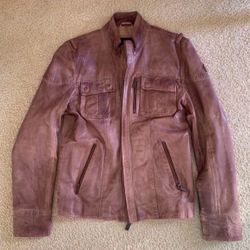 Mens Leather jacket, size S
