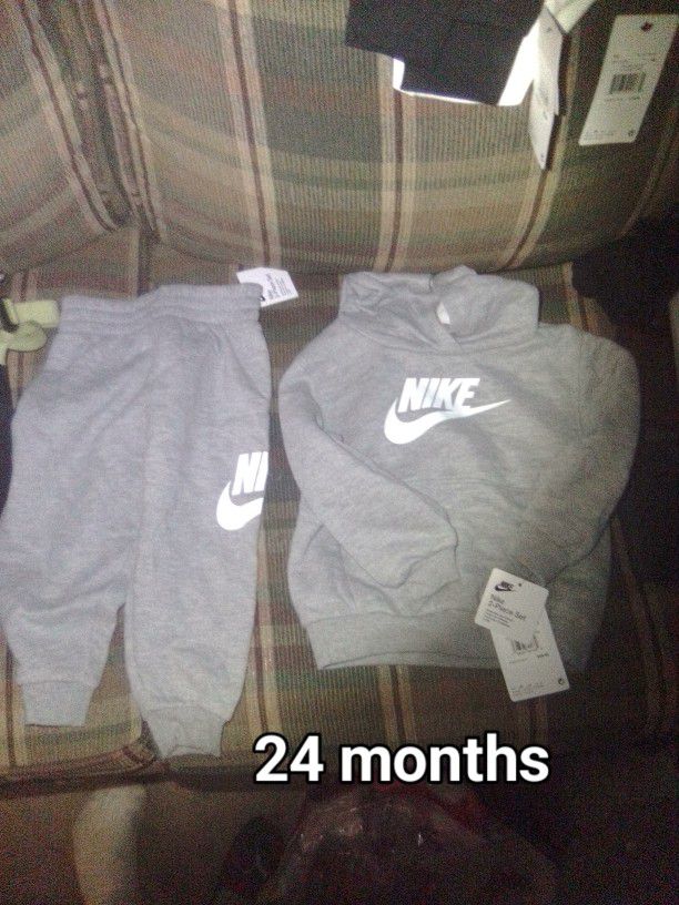 2 Baby Boy Nike Sweatpants And Hoodie