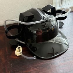 BEER DRINKING HELMET Drink Guzzler Holder Costume Party Hat