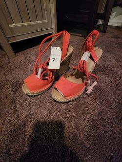 Brand New  Wedge Open Toe Shoes
