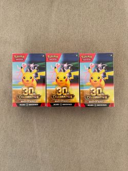 Pokémon 30th Celebration Booster Bundle x3