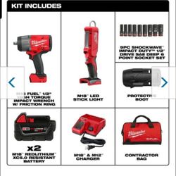 Milwaukee High Torque Impact Kit