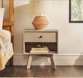 Mid-Century Modern Nightstand with Drawer