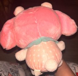 My melody pink strawberry bows bunny plush