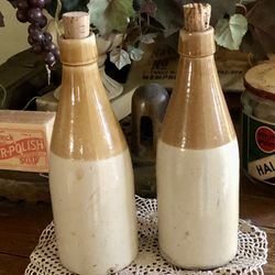 Antique H Kennedy Barrowfield Pottery Glasgow Stoneware Ginger Ale Bottles 