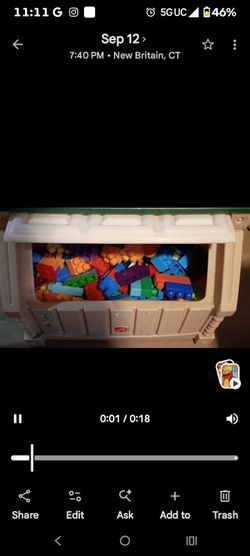 Mega Blocks with toy storage