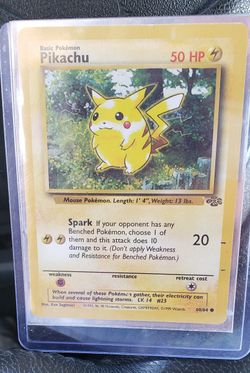 Vintage 1999 90s Nintendo Pokemon Pikachu 60/64 Jungle 

