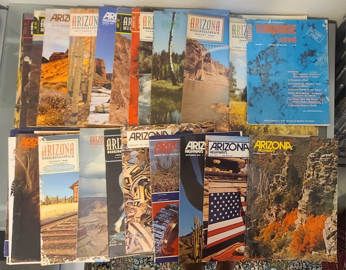 49 Copies of Arizona Highways Magazines 1950s to 1970s