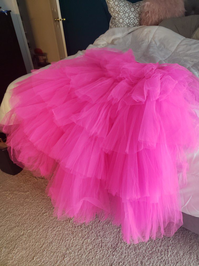 Pink Fuschia Tulle Skirt