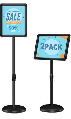 2 Pack Sign Holder Stand 8.5x11 inch X(453)