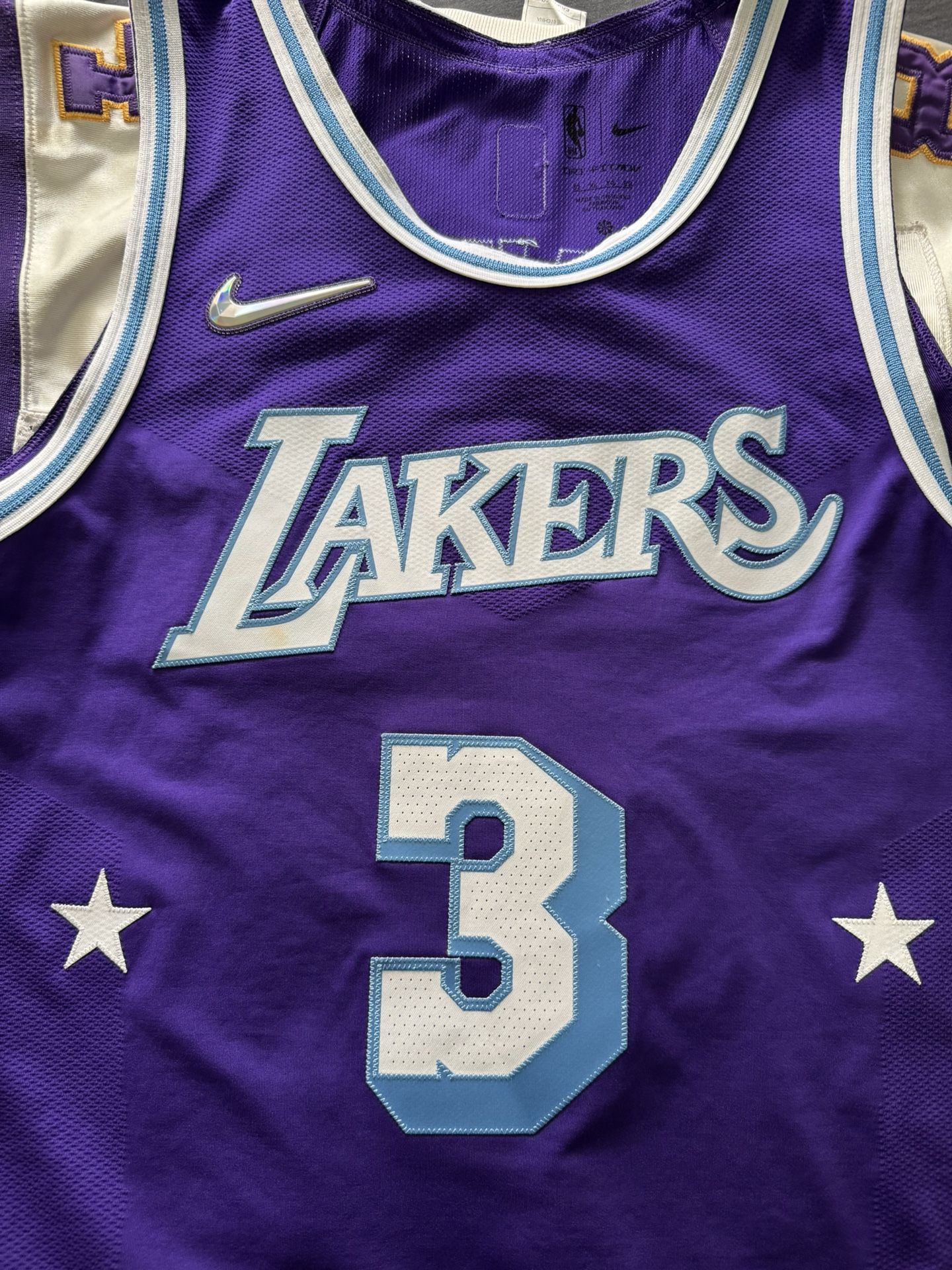 Authentic Anthony Davis NBA 75th Anniversary Los Angeles Lakers