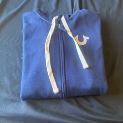 True religion navy blue zipup