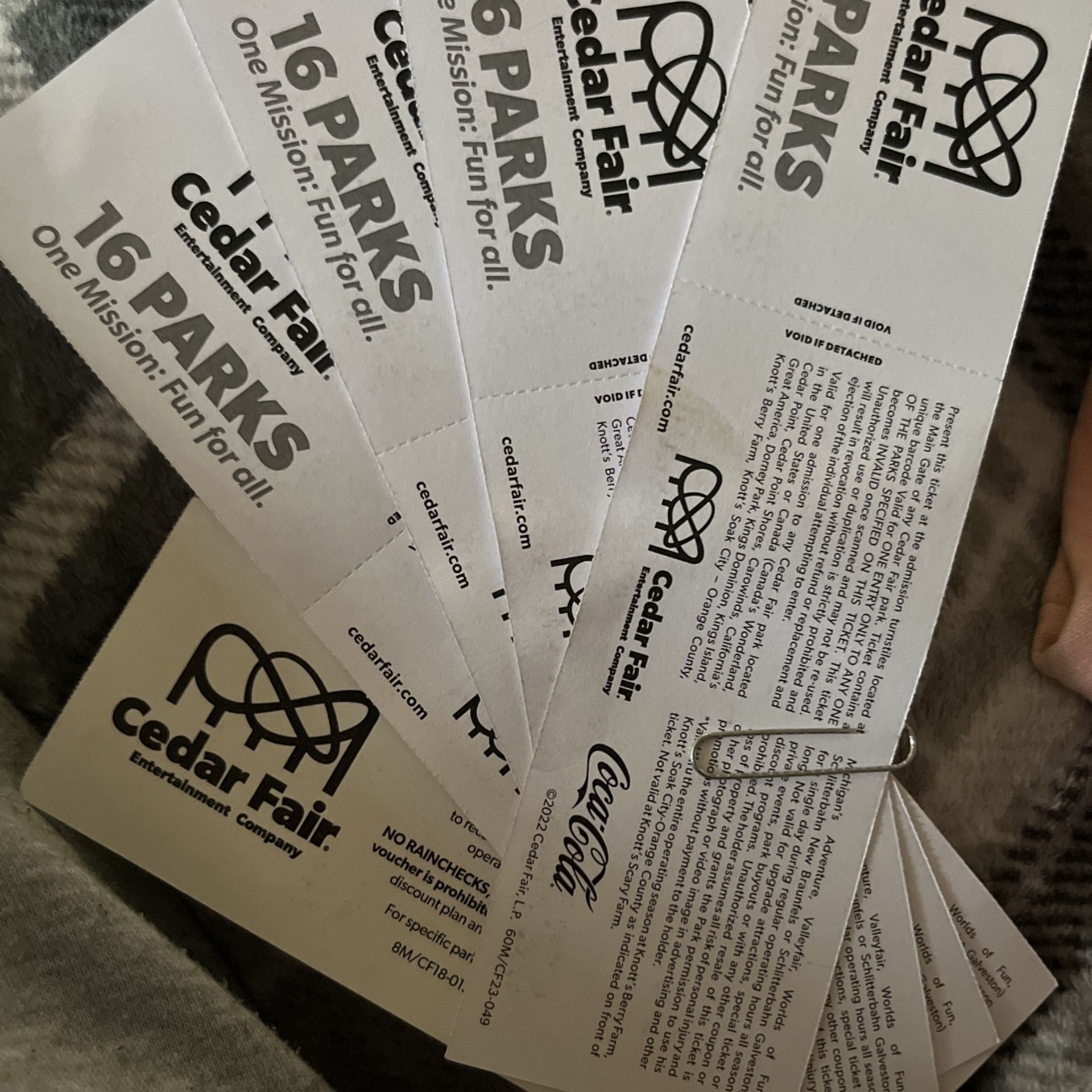 Cedar Point Tix