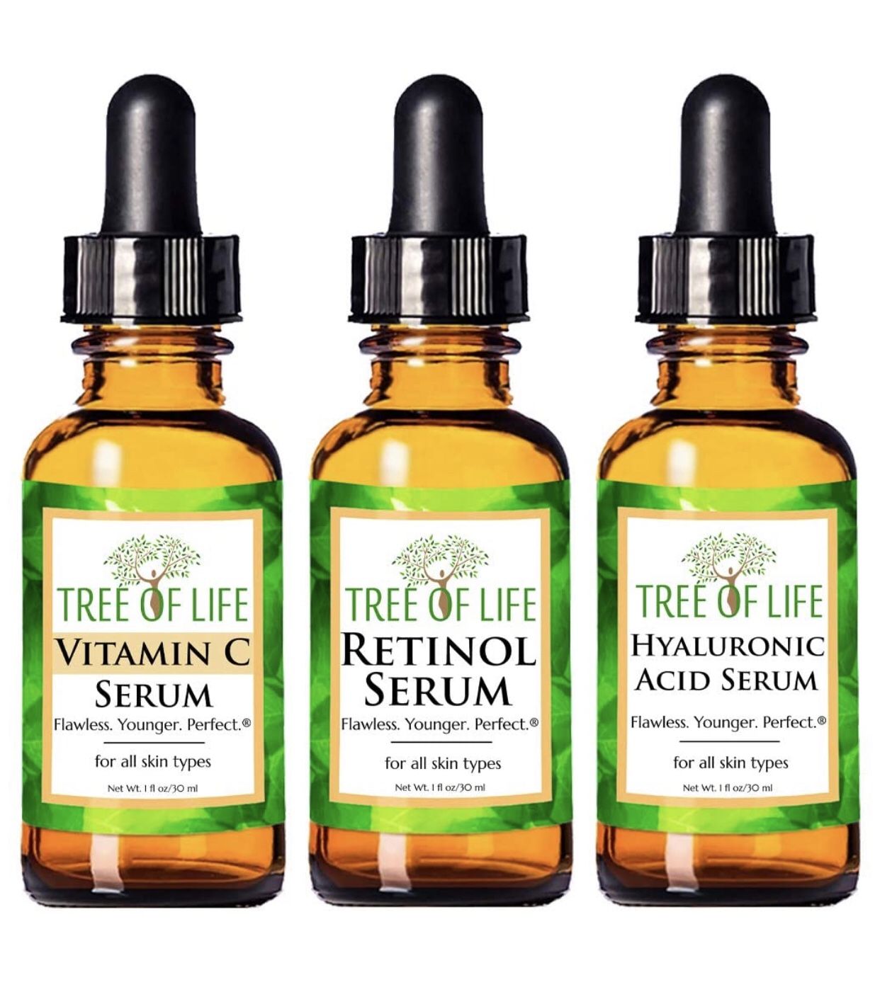 Anti aging 3 pack of facial oils