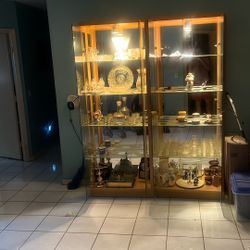 2 Beautiful Curio Cabinets