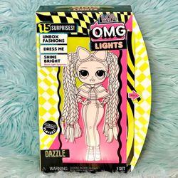LOL Surprise OMG Lights Dazzle Doll Playset Black Light 15 Surprises Fashion Sealed Box!!!!