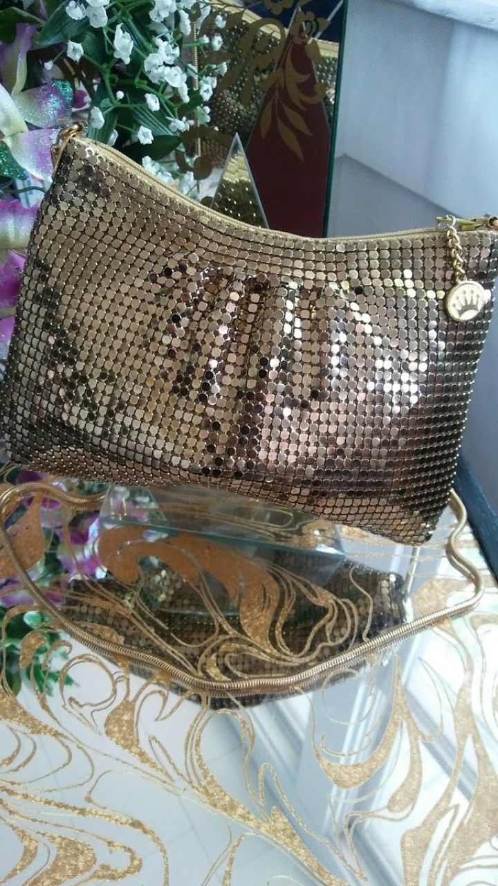 Heavy Gold Mesh Evening Bag