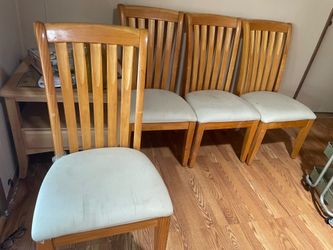 Four dining chairs