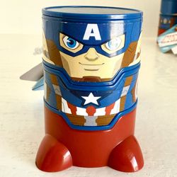 MARVEL CHUBU POP CAPTAIN AMERICA NEW BENDABLE FUN FIGURE SENSORY FIDGET FUN TUBE WAVE 1