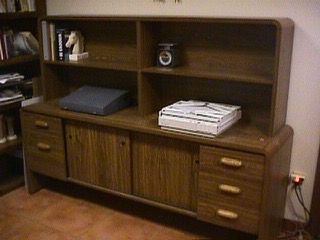 Office Credenza and Storage Hutch