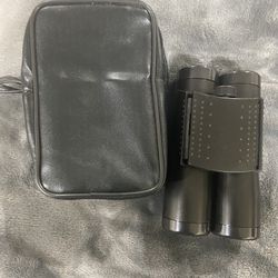 Compact Black Binoculars 