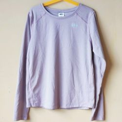 REI Texture Long Sleeve Termal T Tee Activewear Shirt Kids Children's  Size L Large  14 16 Lilac 