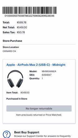Apple AirPods Max 2 USB-C Midnight