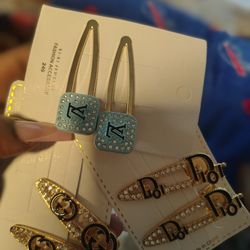 Hair clips bows and scrunchies