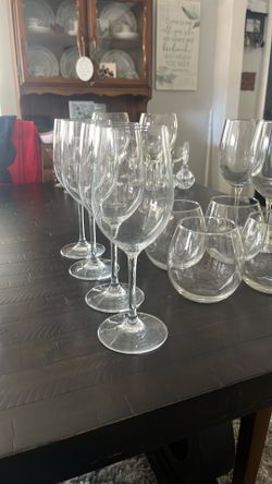 Large Clear Wine Glass