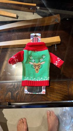 Christmas Ugly Sweater Bottle Cover