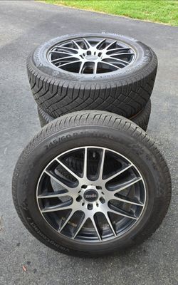 Continental Tires Viking Contact 7 245/60R18 with Moda Wheels with Alloy Rims