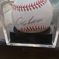 Andy Petit Signed Baseball