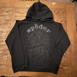 Spider Web Hoodie “Black/Black”