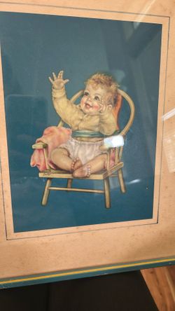 Charlotte Becker Vintage 1930S Picture Of Baby In Chair