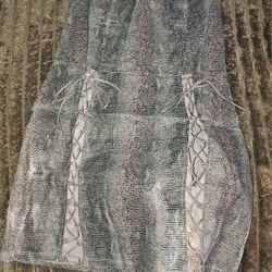 Mauve Micro Mini Skirt -Large