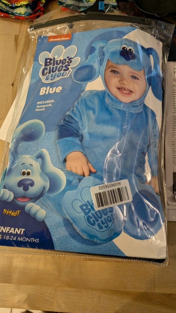 Blues Clues Halloween Costume 18-24 Month
