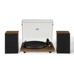 CROSLEY Vinyl Record Player with Speakers and Wireless Bluetooth Audio Turntable (Model: C62)