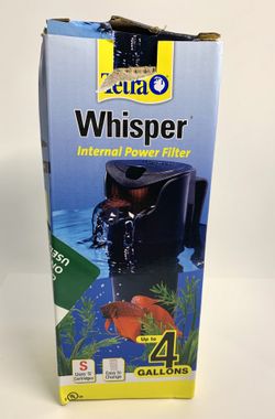 Tetra Whisper Internal Power Filter 4i (4 Gallons) Open Box Eb.