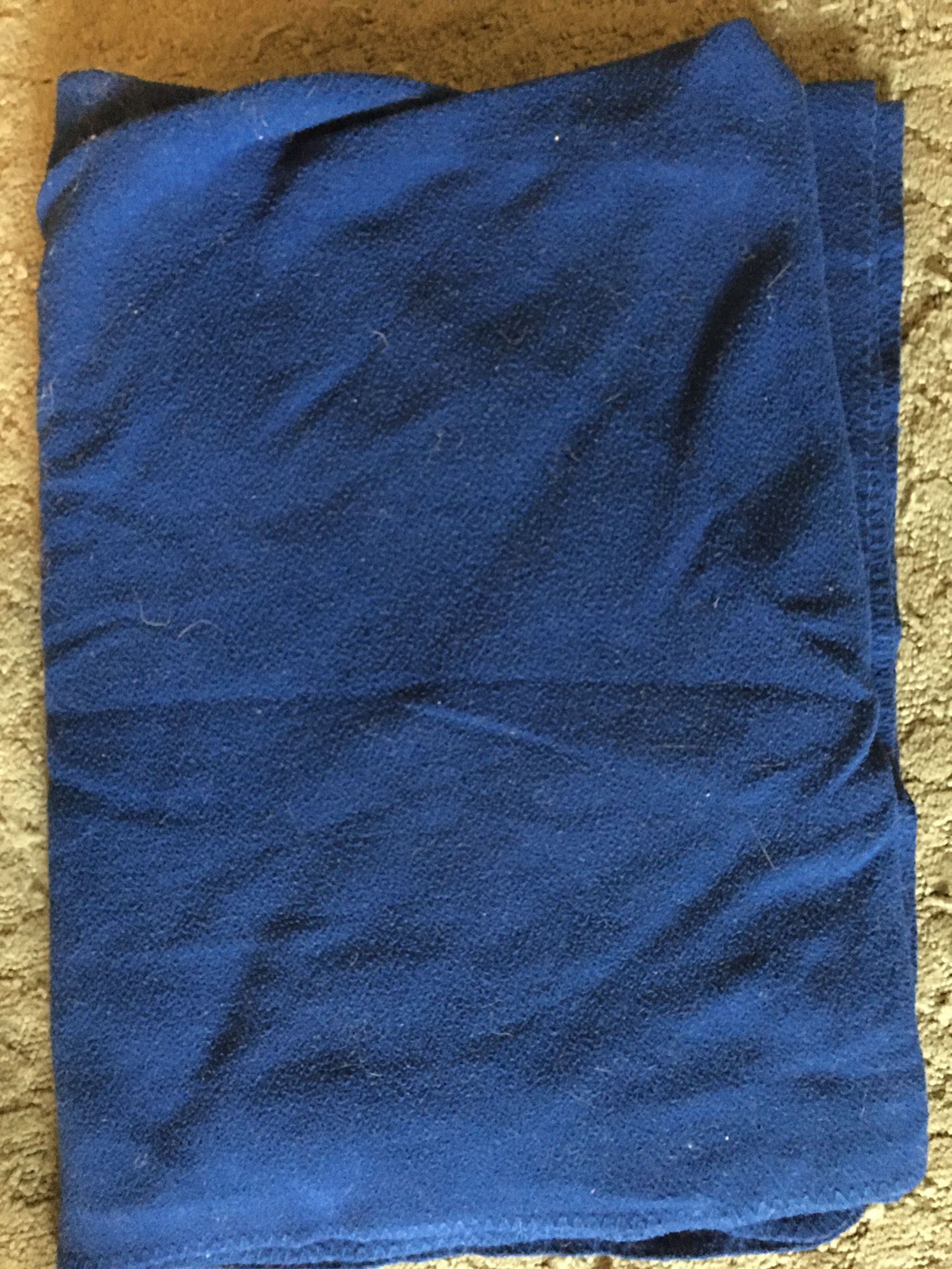 Dark Blue Fleece Throw Blanket