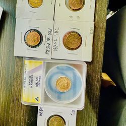 Very Nice Indian Cents And Shield Nickel As Well As Other Coins 