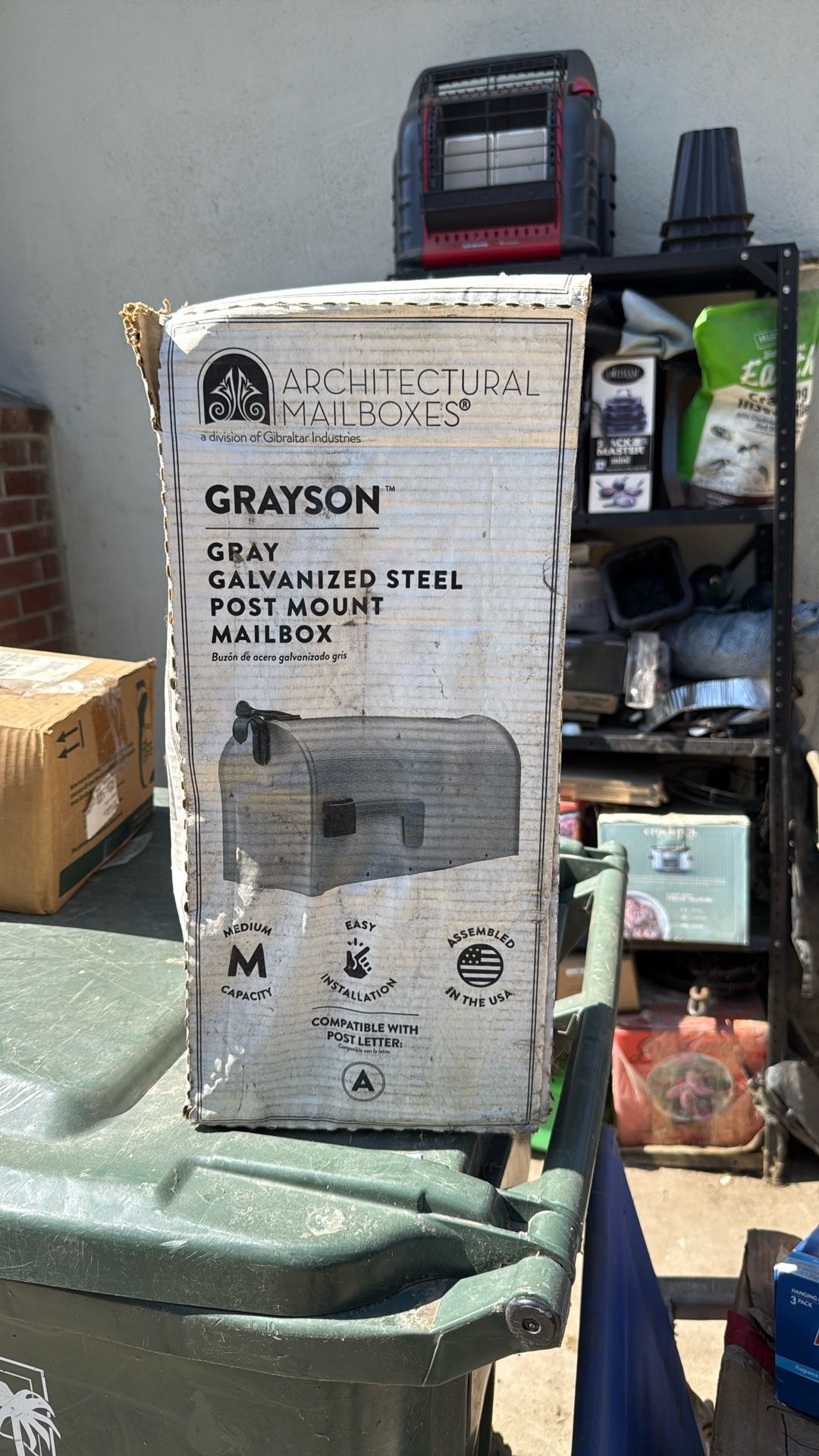 Architectural Mailboxes Grayson Metal Standard Mailbox Gray
