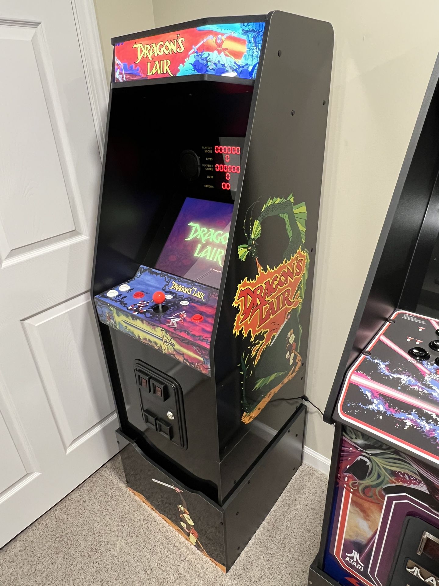 Arcade1up Dragons Lair Arcade Cabinet Modified Space Ace