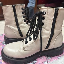 black and white boots 