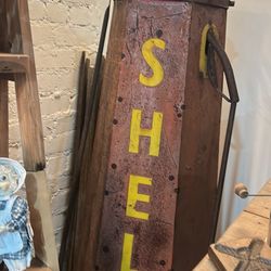Shell Gas Pump, Lamp Rustic