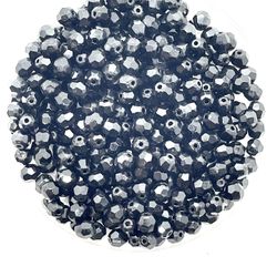 187 Jet Quartz Beads 
