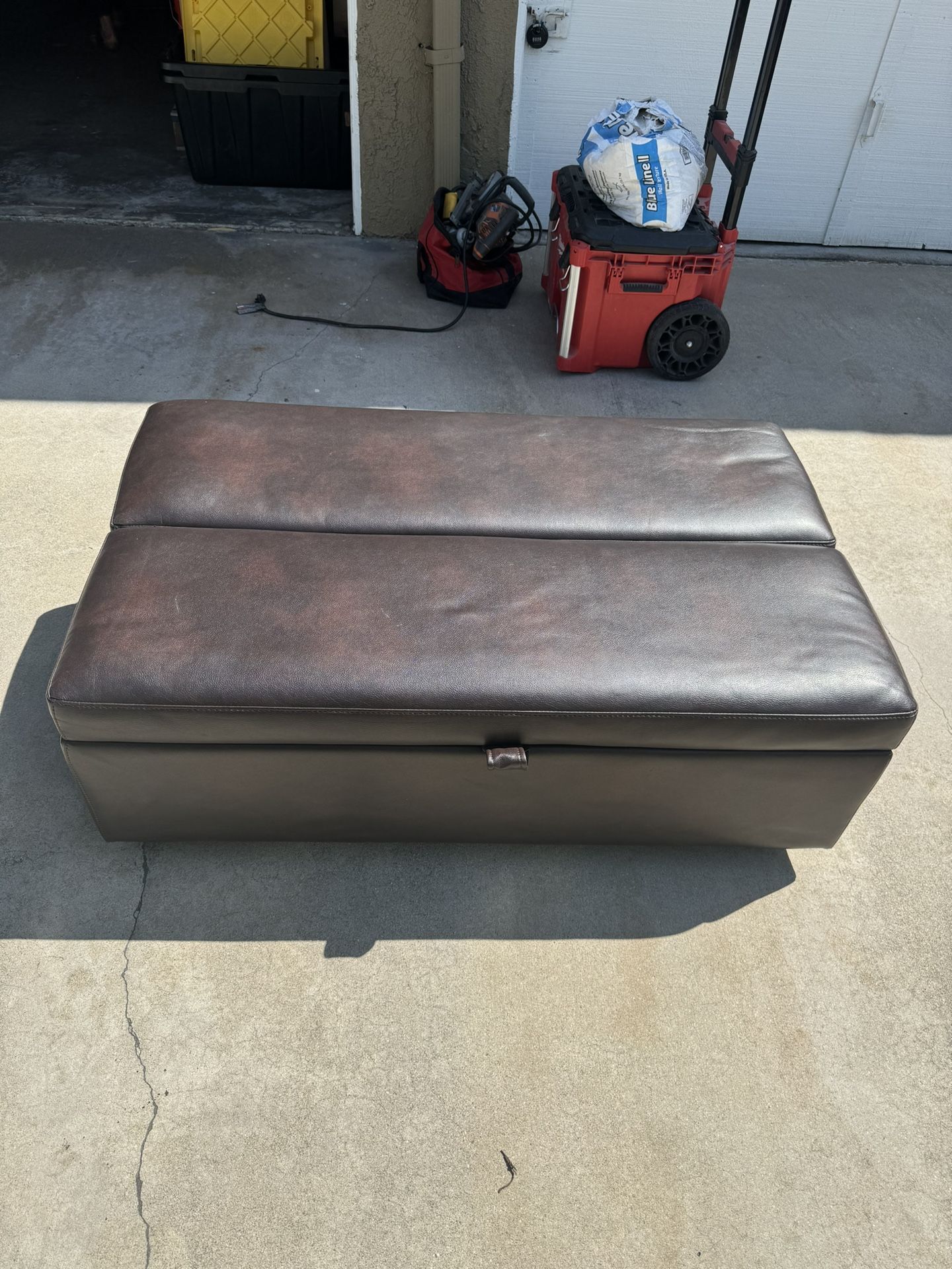 Ottoman with Twin Memory Foam Sleeper