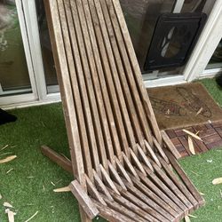 Melino Wooden Folding Chair 