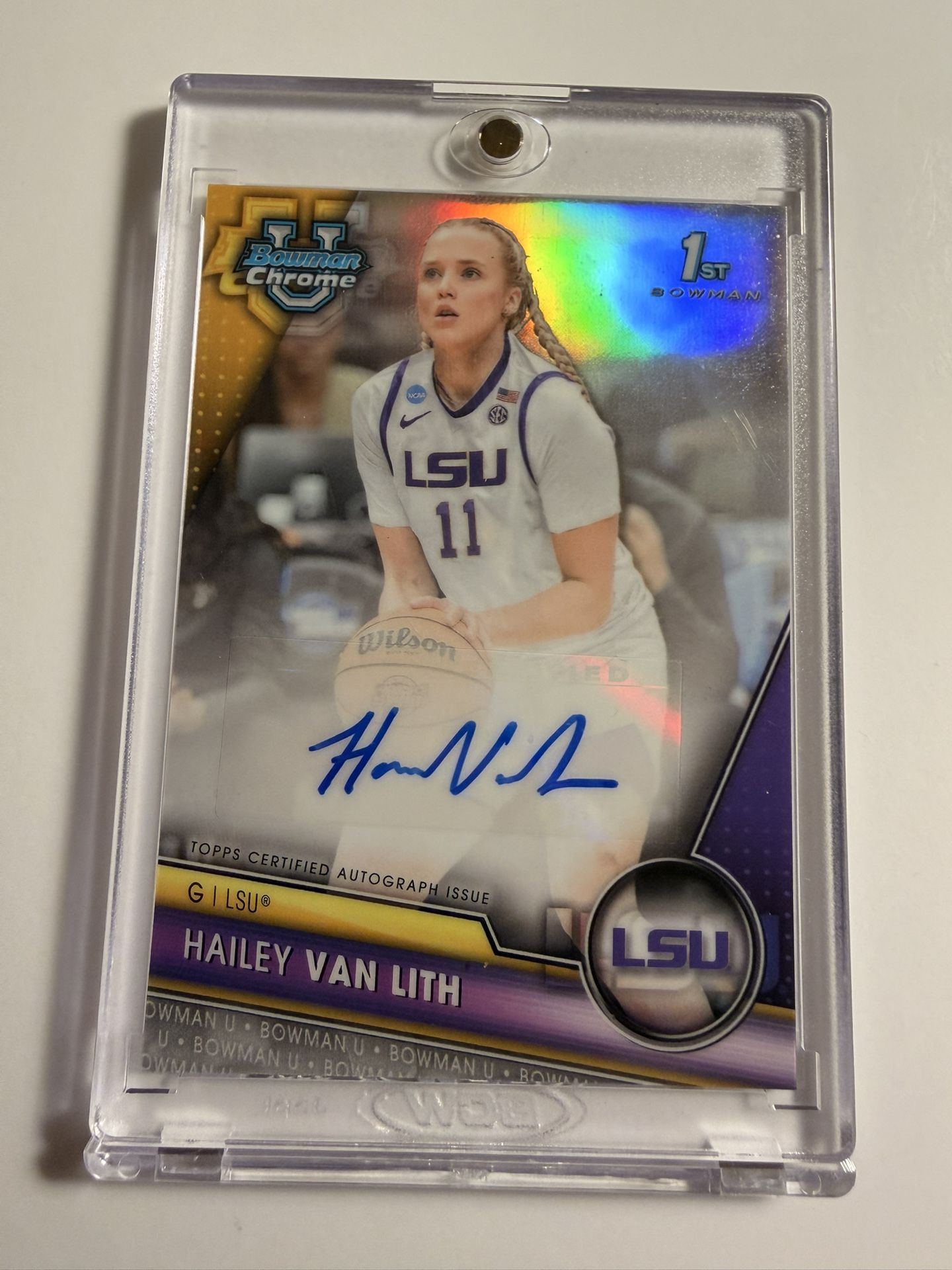 2023-24 Bowman U Chrome Hailey Van Lith Auto Refractor RC 008/250